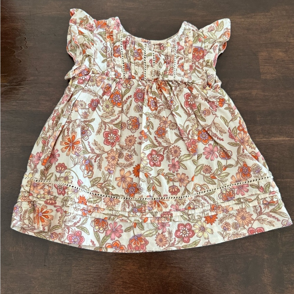 Old Navy Floral Dress with Lace in Pink and Orange